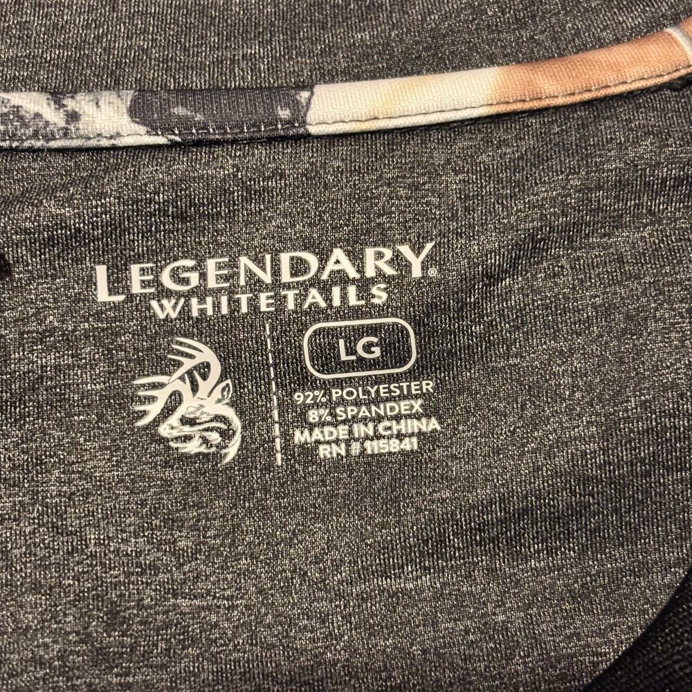 Legendary Whitetails Fleece Performance Pullover Men's Lg Uline Corporate Brand View 3